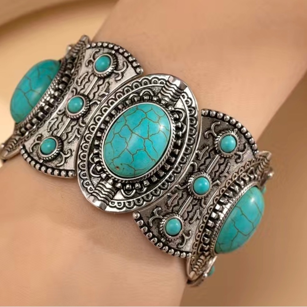 New Turquoise and Silver Bracelet.